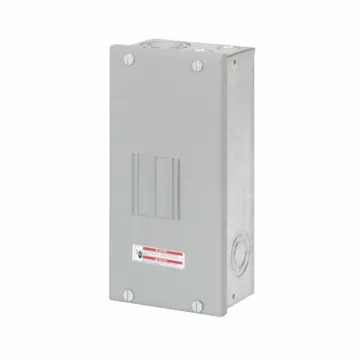 Eaton BR main lug loadcenter,Current design,Main lug,70 A,5,Aluminum,Cover not included,NEMA 1,Metallic,10 kAIC,BR,Surface,48 Circuits,Four-pole,24 Spaces,Three-wire,Single-phase,Type BR 1-inch breakers,120/240 V,#8-2 AWG Cu/Al