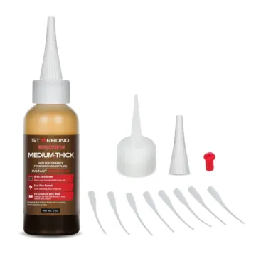 Starbond BR-500 Starbond "Dark Brown" Medium-Thick CA Glue, 2 ounce