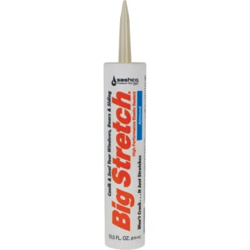 Sashco Big Stretch Acrylic Elastomeric Caulk (Almond) 10.5 oz