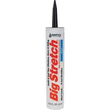 Sashco Big Stretch Acrylic Elastomeric Caulk (Black) 10.5 oz