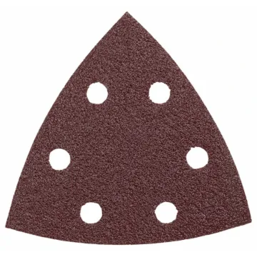 Bosch 3-1/2 In. 60 Grit 5 pc. Detail Sander Abrasive Triangles for Wood