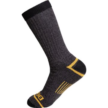 BERNE Men's 6 to 12 Brindle Performance Work Crew Socks (3-Pack)