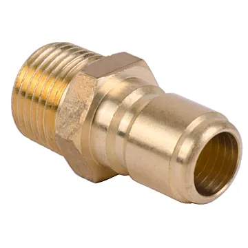 Foster 1/2" Quick Connect x 1/2" Male NPT Brass Plug