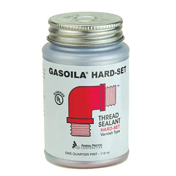 Gasoila 1/4 pt Brush-Top Can Liquid Hard Setting Thread Sealant