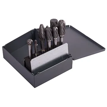 Drillco SET 4, Solid Carbide Bur Set Double Cut