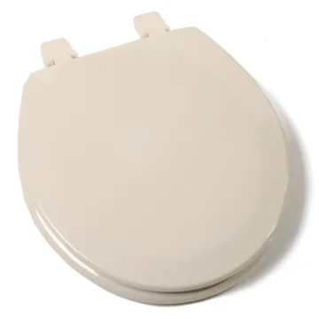 Jones Stephens Deluxe Molded Wood Seat, Bone, Round Closed Front with Cover