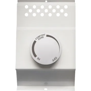 Cadet BTF Built-In Double Pole Thermostat for Electric Baseboard Heaters, White