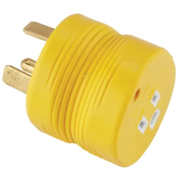 Camco Manufacturing Power Grip 30A Male to 15A Female RV Plug Adapter