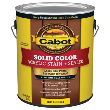Cabot Solid Color Acrylic Stain + Sealer (Redwood) 1 gal