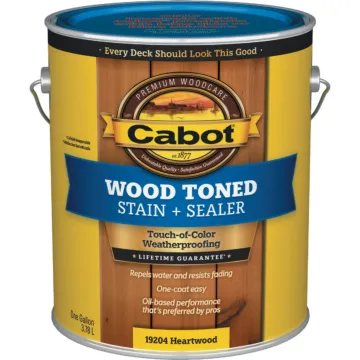 Cabot Wood Toned Stain + Sealer Low VOC (Heartwood) 1 gal