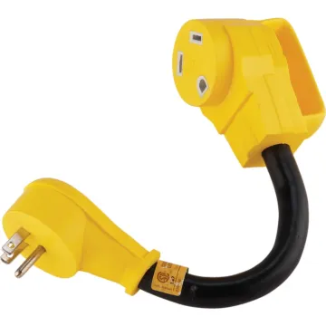 Camco Manufacturing  PowerGrip 15A/30A Dogbone RV Power Cord Adapter