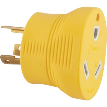 Camco Manufacturing Power Grip 30-Amp 3-Prong RV Generator Adapter