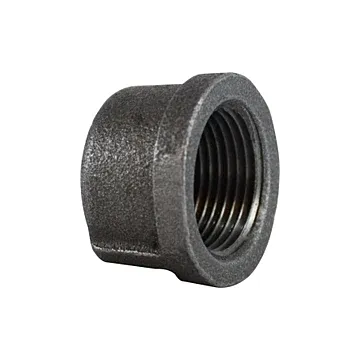 Malleable Black Iron Cap - 2-1/2 in.