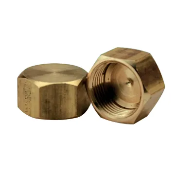 Anderson Metals 730081-08 Tube Cap, 1/2 in, Compression, Brass