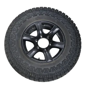 Combo Black Aluminum Wheel with All-terrain Tire (Venture Series) - 235/75R15 15", 5 lug x 5"