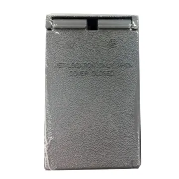 BWF® 4-9/16 in 2-13/16 in Die-Cast Metal Power Outlet Cover