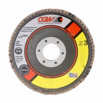 CGW Z3® 2 - 3" Mini Flap Discs - Zirconia, Roll On - Size 2 - Grit 36