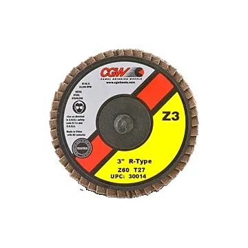 CGW Z3® 2 - 3" Mini Flap Discs - Zirconia, Roll On - Size 2 - Grit 60