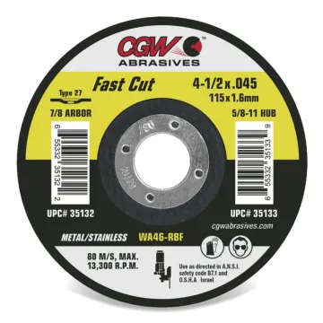 CGW Fast Cut Wheel - 4-1/2 in. x .045 in.
