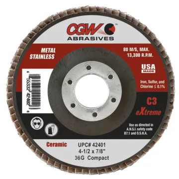 CGW 4-1/2 in 7/8 in Flap Disc