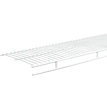 Closetmaid Ventilated Wire Shelf & Rod (White) 12 in. x 6 ft