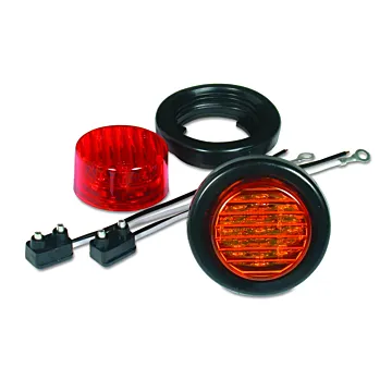 2 in Amber LED Round LED Marker Light