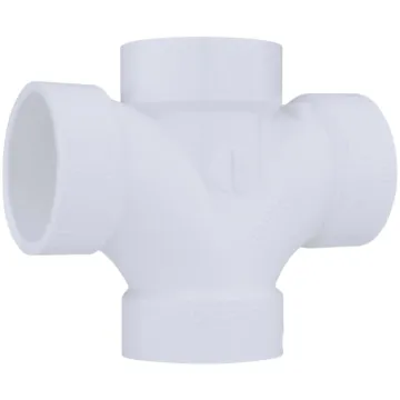 Charlotte Pipe 1-1/2 In. Double Sanitary DWV PVC Tee
