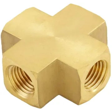 Midland Industries Brass Cross - 1/4 in. FIP