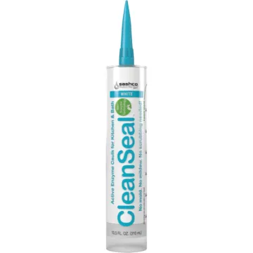Sashco CleanSeal 10.5 Oz. White Active Enzyme Kitchen & Bath Caulk