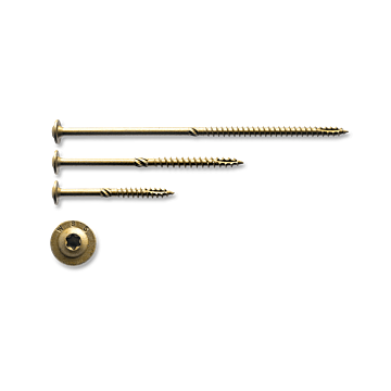 Construction Lag Screw, Exterior Bronze