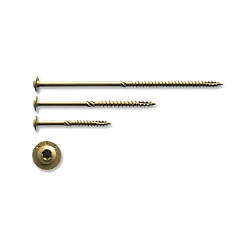 Construction Lag Screw, Exterior Bronze