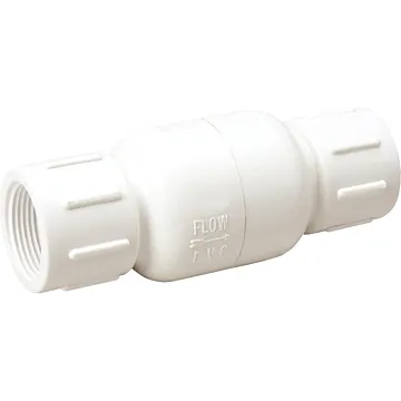 Jones Stephens 1/2" Inline PVC Check Valve, Threaded Ends