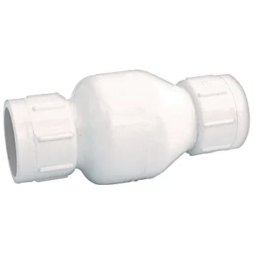 Jones Stephens 1" Inline PVC Check Valve, Threaded Ends