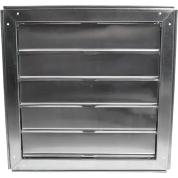 Ventamatic Galvanized Steel Automatic Gable Shutter w/ Aluminum Louvers