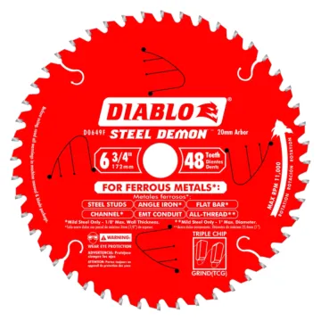 Diablo Tools 6-3/4 in. x 48 Tooth Steel Demon Metal Cutting Saw Blade