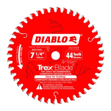 Diablo Tools 7-1/4 in. x 44 Tooth Composite Material/Plastics TrexBlade