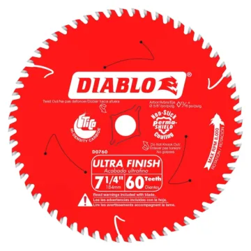 Diablo Tools 7-1/4 in. x 60 Tooth Ultra Finish Saw Blade