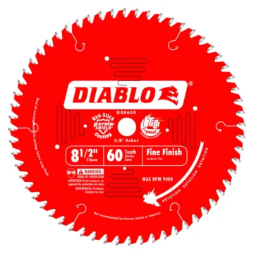Diablo Tools 8-1/2 in. x 60 Tooth Fine Finish Saw Blade