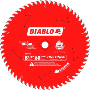 Diablo Tools 8-1/4 in. 60-Tooth Fine Finish Saw Blade
