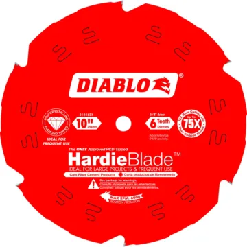 Diablo Tools 10 in. x 6 Tooth (PCD) Fiber Cement HardieBlade