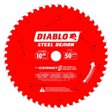 Diablo Tools 10 in. x 50 Tooth Steel Demon Cermet II Saw Blade for Metals and Stainless Steel