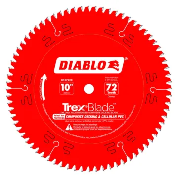 Diablo Tools 10 in. x 72 Tooth Composite Material/Plastics TrexBlade