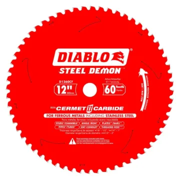 Diablo Tools 12 in. x 60 Tooth Steel Demon Cermet II Saw Blade for Metals and Stainless Steel