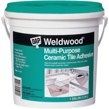 DAP Weldwood Multi-Purpose Ceramic Tile Adhesive, Off White, 1 Gal