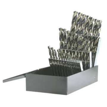 Drillco High Speed Steel Fractional Nitro Jobber Drill Set (29pc)