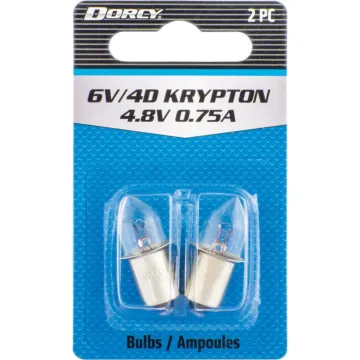 Dorcy 6V 4D Krypton Replacement Bulb (2pk)