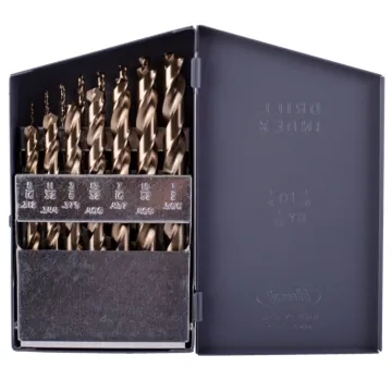 Drillco 15PC COBALT DRILL BIT SET 1/16-1/2 BY 32nds