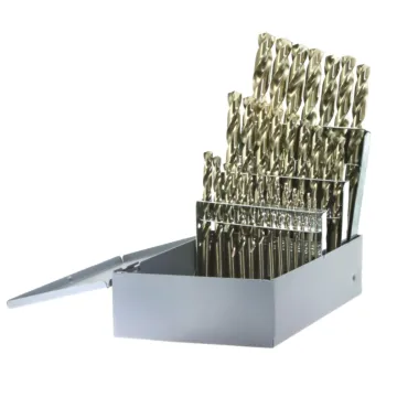 Drillco 29PC COBALT DRILL BIT SET 1/16-1/2 BY 64ths