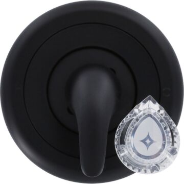 Danco Moen Lever and Knob Tub & Shower Trim Kit (Matte Black)