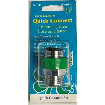 Whedon Products Dishwasher Adapter, 15/16"-27 x 55/64"-27 x 3/4", Male/Female x GHTM